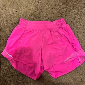 Lululemon Hotty hot Pink Athletic Shorts